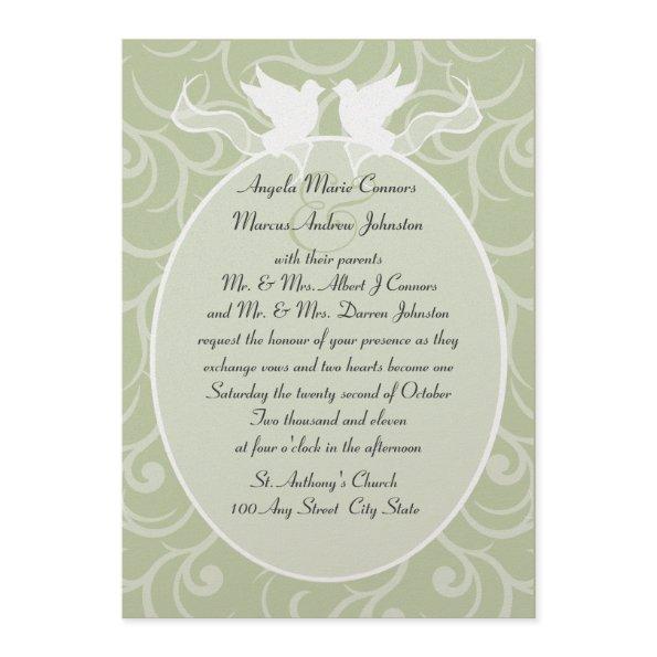 Doves and Ribbon/ Wedding