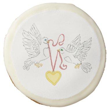 Doves Of Love Sugar Cookie