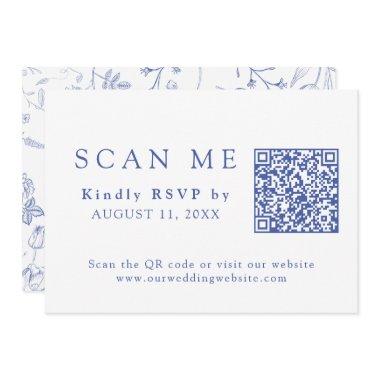 DOWNLOADABLE QR Code Chinoiserie Wedding RSVP