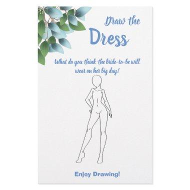 Draw the Dress  Game  Eucalyptus Flyer