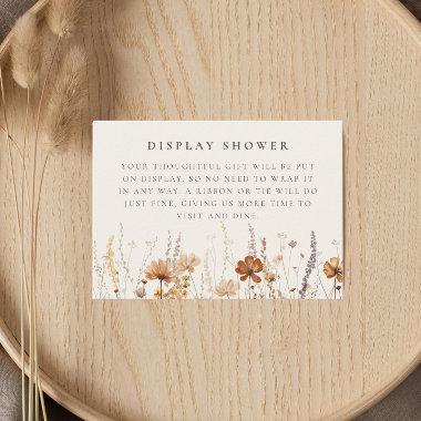 Dreamy Autumn Wildflower Display Shower Enclosure Invitations