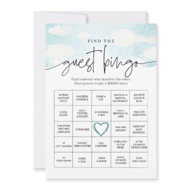 Dreamy Cloud nine Find the guest Bingo Game
