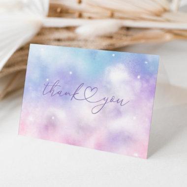 Dreamy Clouds Stars Bridal Shower Thank You Invitations