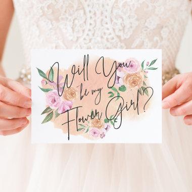 Dreamy Floral Flower Girl Invitations