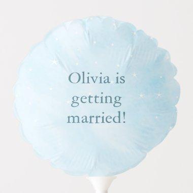 Dreamy Sky Blue Stars  Balloon