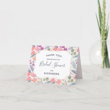 Dreamy Watercolor Floral | Bridal Shower Thank You