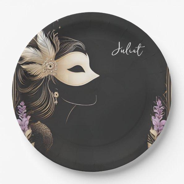 Dress Code Prom Masquerade Ball  Paper Plates