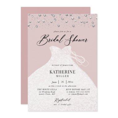 Dressed in Pearls Elegant Dress Pink
