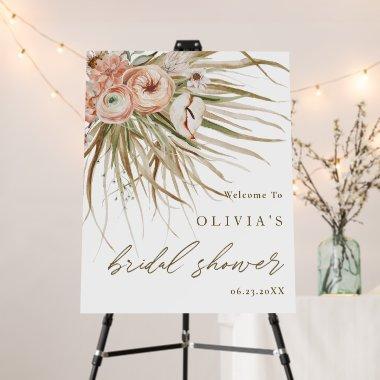 Dried Palm Leaves Floral  Welcome Foam Board