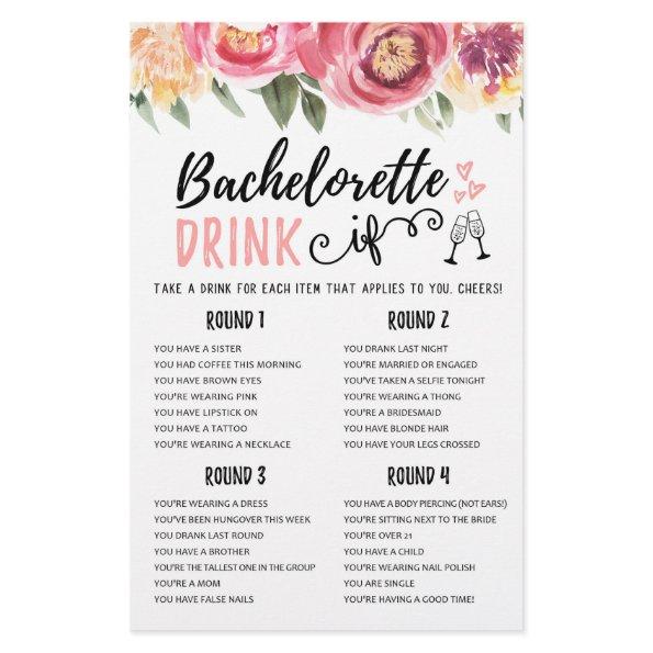 DRINK IF Bachelorette or Hen Party game