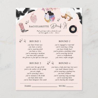 Drink If | Disco Cowgirl Bachelorette Party Game