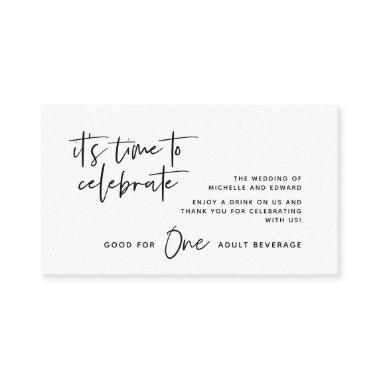 Drink Ticket, Adult Beverage, Happily Ever After Enclosure Invitations