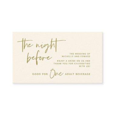 Drink Ticket, Adult Beverage, Wedding Bar Party Enclosure Invitations