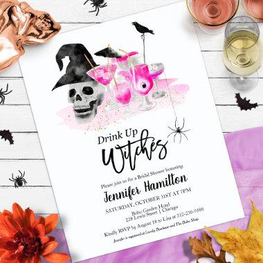 Drink Up Whitches Bridal Shower Budget Invitations