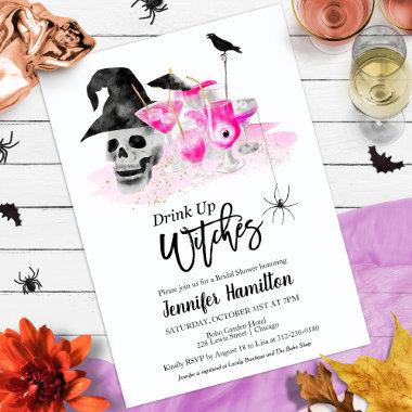 Drink Up Whitches Bridal Shower Invitations