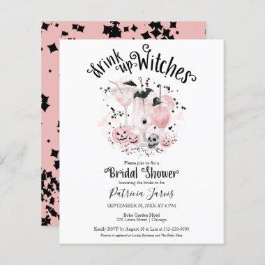 Drink up Witches Bridal Shower Budget Invitations