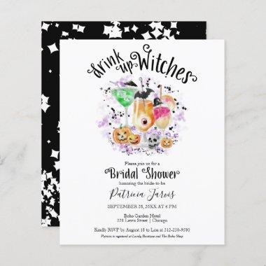 Drink up Witches Bridal Shower Budget Invitations