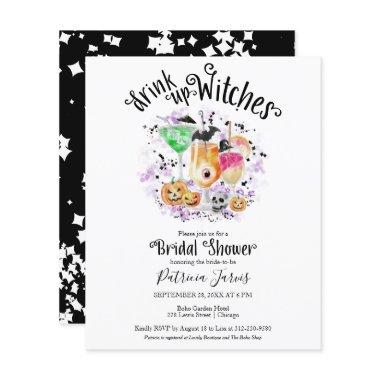 Drink up Witches Bridal Shower Budget Invitations