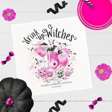 Drink up Witches Cocktail Halloween  Napkins