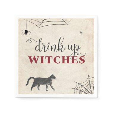 Drink Up Witches Halloween Adult Party Theme Paper Napkins