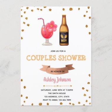 Drinks couples shower Invitations