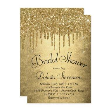 Dripping Gold Glitter | Luxurious Golden Shower