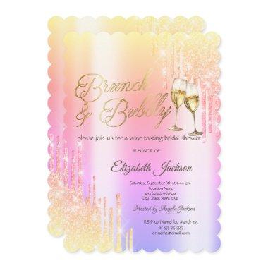 Drips Glass Brunch & Bubbly Ombre