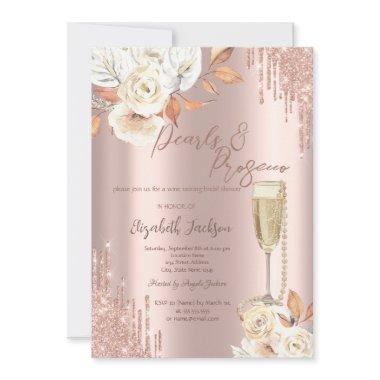 Drips Pearls Prosecco Boho Roses