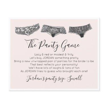 Drop your panties Game Lingerie
