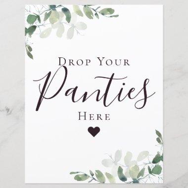 Drop Your Panties Here Bridal Shower Sign