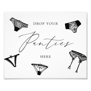Drop Your Panties Lingerie Bridal Shower Photo Print
