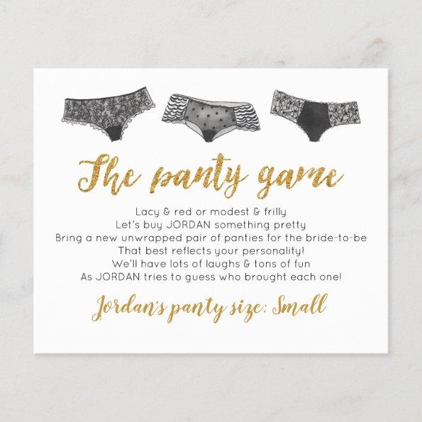 Drop your panties Template Invitations Bridal game