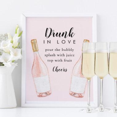 Drunk in Love Bridal Shower Bubbly Bar Sign