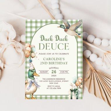 Duck Duck Deuce Balloon 2nd Birthday