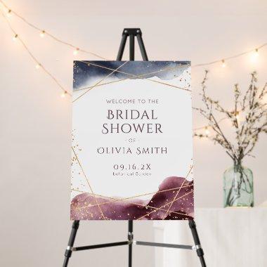 Dusk Watercolor Geometric  Sign