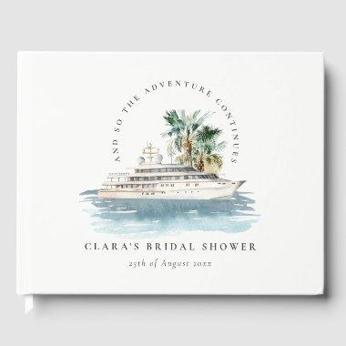 Dusky Cruise Ship Palm Seascape  Guest Book