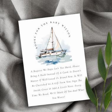 Dusky Sailboat Seascape Books For Bridal Shower Enclosure Invitations
