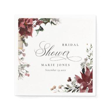 Dusky Warm Winter Festive Foliage  Napkins