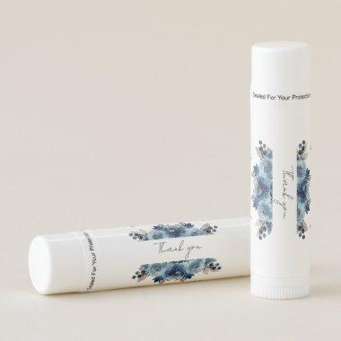 Dusty Blue and Navy Floral Lip Balm
