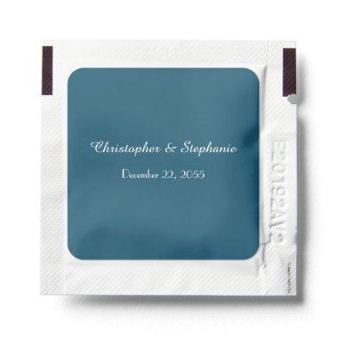 Dusty Blue and White Personalized Hand Sanitizer Packet