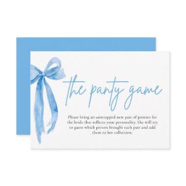 Dusty Blue Bow  The Panty Game