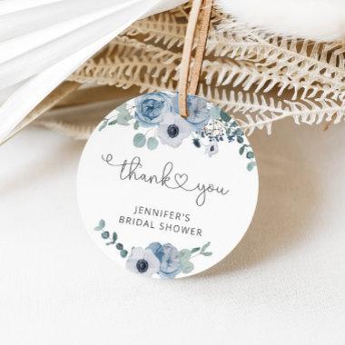 Dusty blue  favor tag