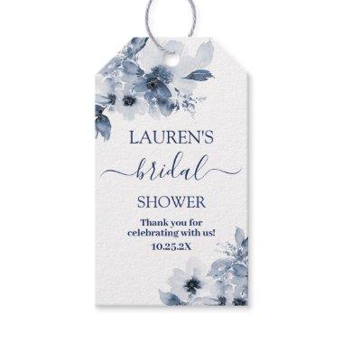 Dusty Blue bridal shower gift tags
