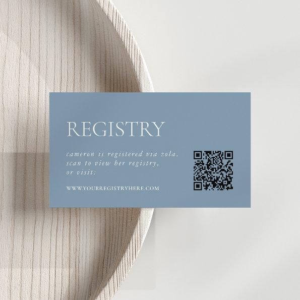 Dusty Blue |  Registry QR Enclosure
