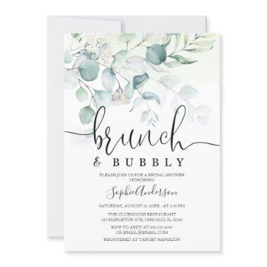 Dusty Blue Brunch & Bubbly Greenery