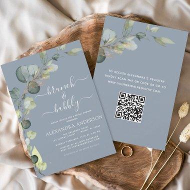 Dusty Blue Brunch & Bubbly QR Code