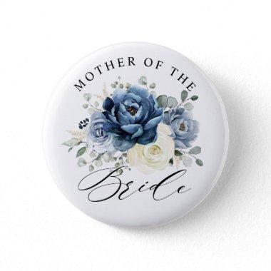 Dusty Blue Champagne Ivory Mother of the Bride But Button
