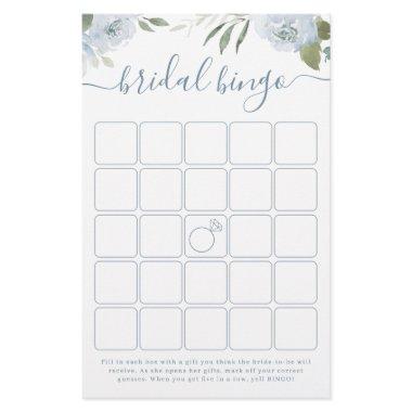 Dusty blue floral  bingo game