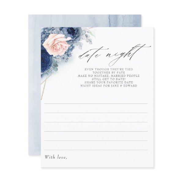 Dusty Blue Floral  Date Night Idea