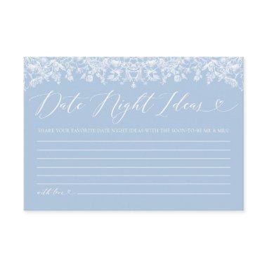 Dusty Blue Floral  Date Night Ideas Enclosure